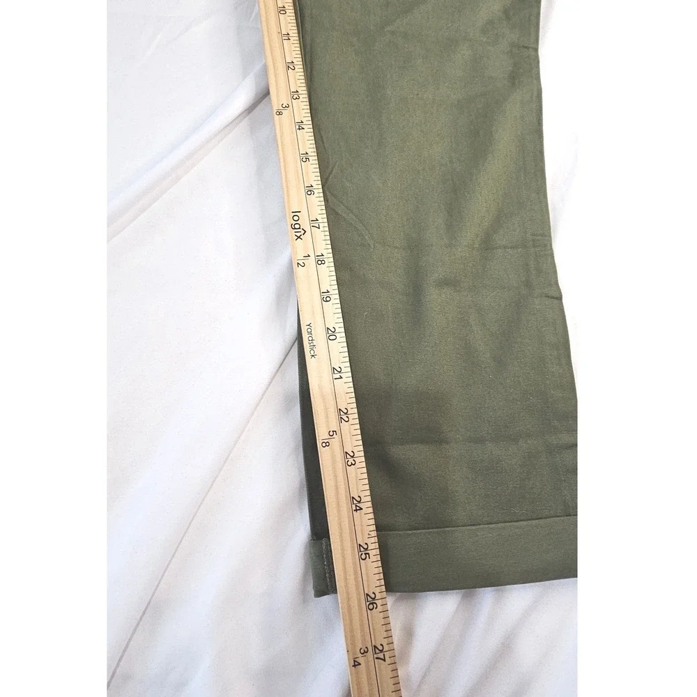 NWT Gap Relaxed Girlfriend Chino Pants Clover‎ Green Size 6 QLP1205S Utility